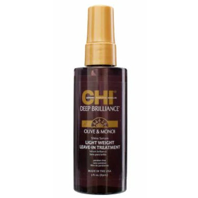 Deep Brilliance Olive & Monoi Shine Serum Lightweight Leave-In Treatment